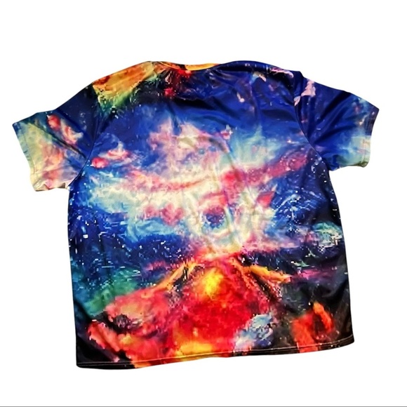 Vibrant Galaxy Print T-Shirt 4XL - Picture 2 of 2